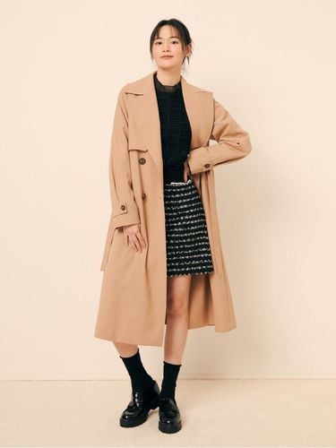 Wide Collar Double button Trench Coat GP9M0TC901 - JJ JIGOTT - Modalova