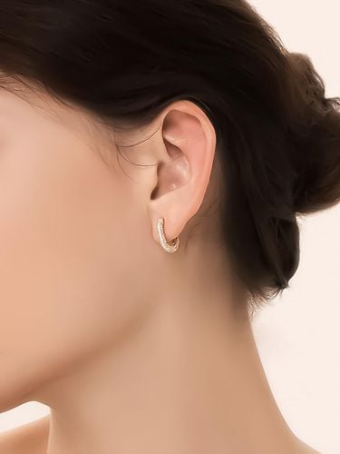 Oval One-Touch Earring YG_WI5082425 - WESTISLAND - Modalova