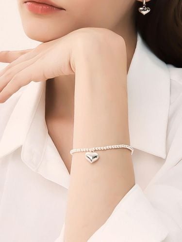 Silver Heart Chubby Bracelet_WS0541440 - WESTISLAND - Modalova