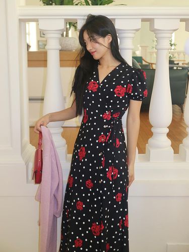 ROSIE Dress_DOT BLACK - Lang&Lu - Modalova