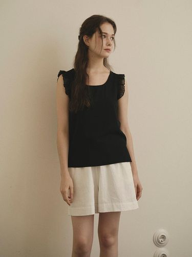 KELSEY] bending linen shorts_3 colors - CHARMEUSE - Modalova