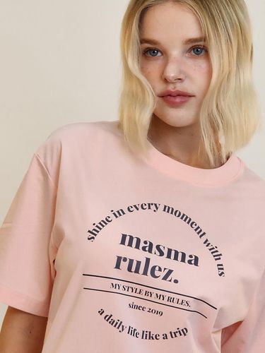 Circle symbol cool cotton T-shirt _Light Pink - Masmarulez - Modalova