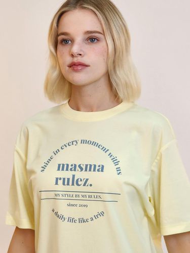 Circle symbol cool cotton T-shirt _Light Yellow - Masmarulez - Modalova