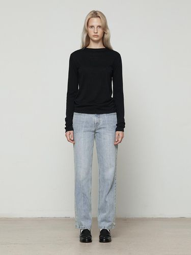 Chained Twill Straight Jeans [Light Blue] - Current - Modalova