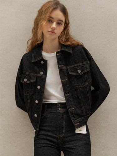 ESSENTIAL NON-FADE SELVEDGE DENIM JACKET (BLACK) - NONANDNON - Modalova