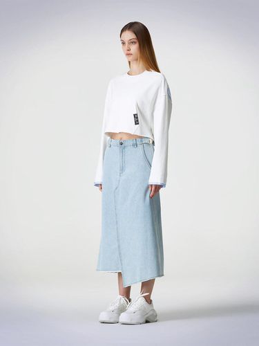 DEMIEN DENIM SKIRT BLUE - HAUS 072C - Modalova