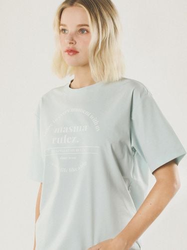 Circle symbol cool cotton T-shirt _Light Blue - Masmarulez - Modalova