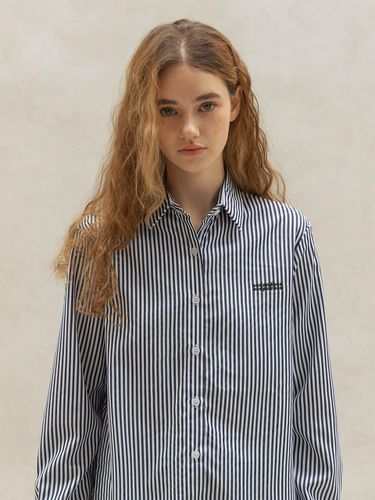 STANDARD AMBROID STRIPED SHIRT (NAVY) - NONANDNON - Modalova