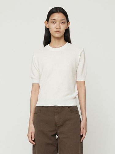 Wool Cashmere Short-Sleeved Round Knitwear - Current - Modalova