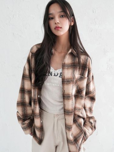 Peter Plaid Shirt BROWN - AVANDRESS - Modalova