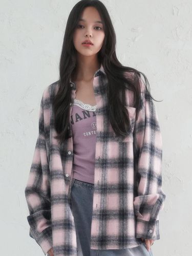 Peter Plaid Shirt PINK - AVANDRESS - Modalova