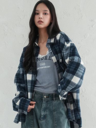 Tyler Plaid Shirt NAVY - AVANDRESS - Modalova