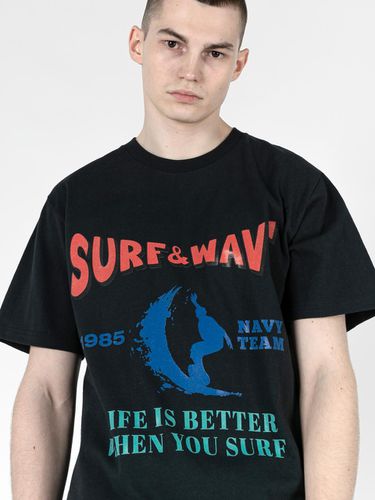 NTV-SURF&WAVE 1985 SHORT SLEEVE T-SHIRT - NAVY TEAM - Modalova