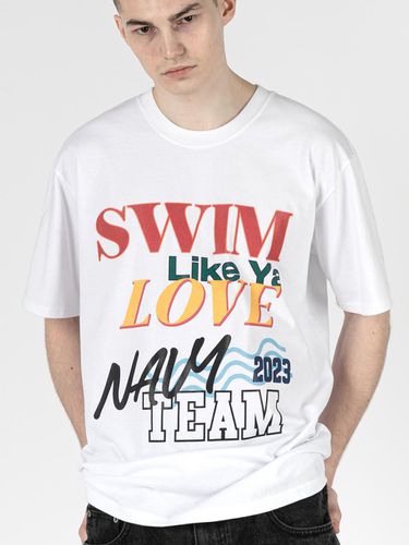 NTV-SWIM LIKE YA LOVE 2023 SHORT SLEEVE T-SHIRT - NAVY TEAM - Modalova