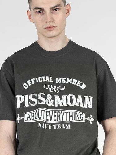 NTV-OFFICIAL MEMBER PISS&MOAN SHORT SLEEVE T-SHIRT - NAVY TEAM - Modalova