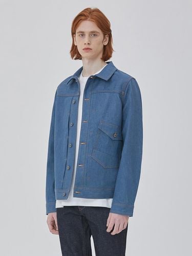 DENIM SELVEDGE ONE POCKET JACKET - RYUL + WAI: - Modalova