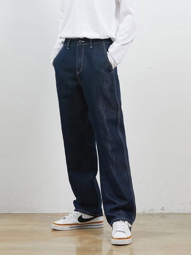 DENIM DIAGNAL POCKET WIDE GLOW PANTS - RYUL + WAI: - Modalova