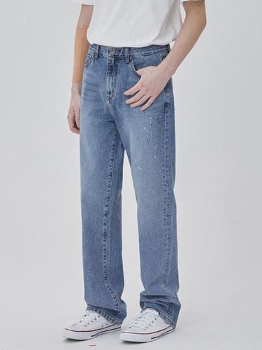 DENIM PAINTING STRAIGHT PANTS - RYUL + WAI: - Modalova