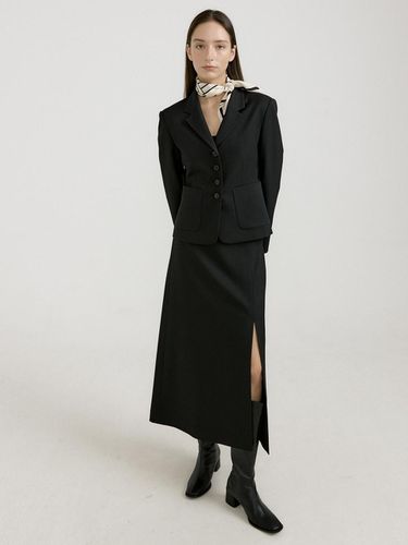 DEAR SLIM 4-BUTTON JACKET_BLACK - octette - Modalova