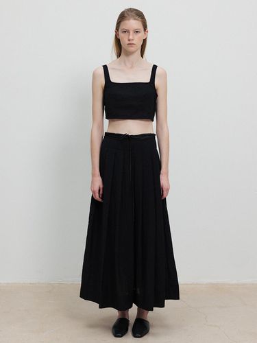 Sheer Pleats Skirt_Black - RRACE - Modalova