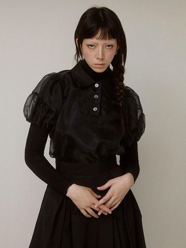 ORSO ORGANZA BLOUSE Black - tibaeg - Modalova