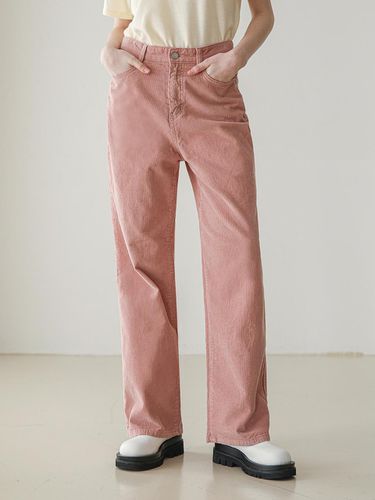 W93 CORDUROY WIDE PANTS_PINK - WAAR - Modalova