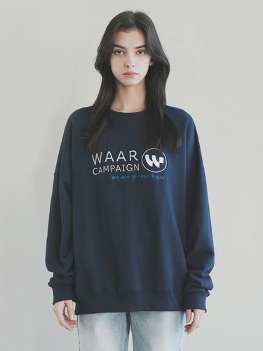 T1004 W CAMPAIGN SWEATSHIRT T-SHIRT_NAVY - WAAR - Modalova