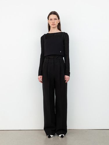 Tuck Wide leg trousers_Black - RRACE - Modalova