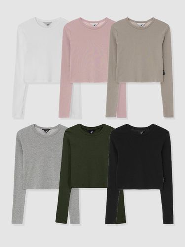 D. BASIC COTTON LONG SLEEVE T-SHIRT - 6 COLOR - DEARSTALKER - Modalova