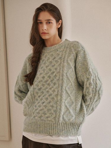 Multicolor cable wool pullover - ODER - Modalova