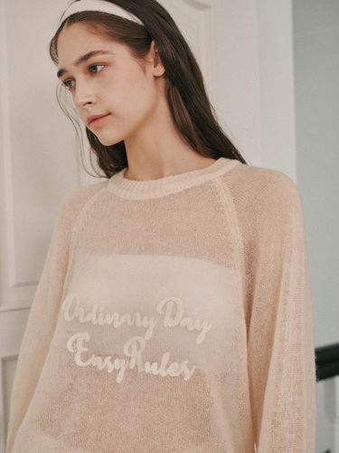 Mohair chain embroidery pullover - ODER - Modalova