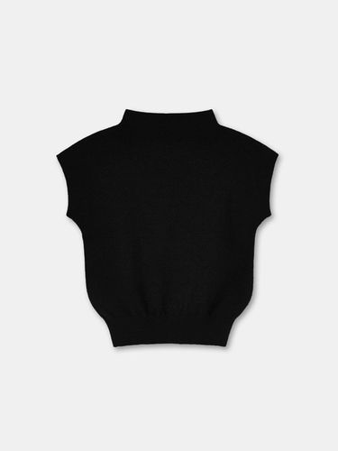 Capsleeve half pullover-black - ODER - Modalova