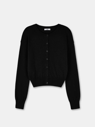 Layered cashwool cardigan-black - ODER - Modalova