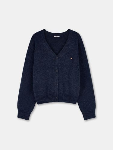 Coin set-up wool cardigan-navy - ODER - Modalova