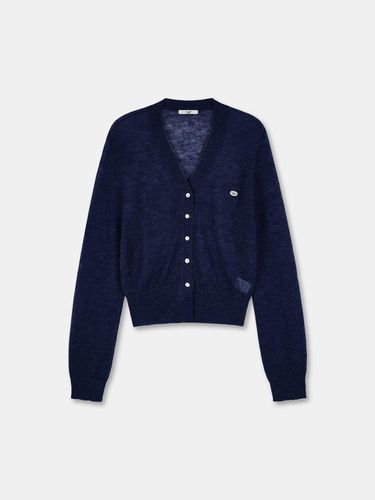 Button mohair cardigan-navy - ODER - Modalova