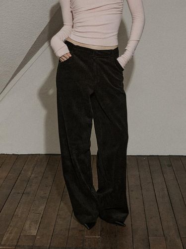 B. WIDE CORDUROY PANTS - BLACK - DEARSTALKER - Modalova