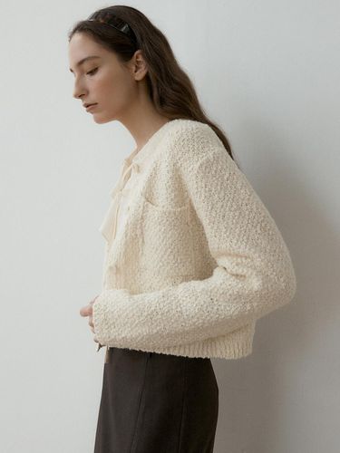 WAFFLE TWEED KNIT CARDIGAN_2COLOR - octette - Modalova