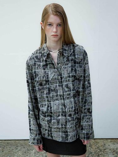 Checkered Dart Cotton Shirt AW4WB8209E - YUTHENTIC - Modalova