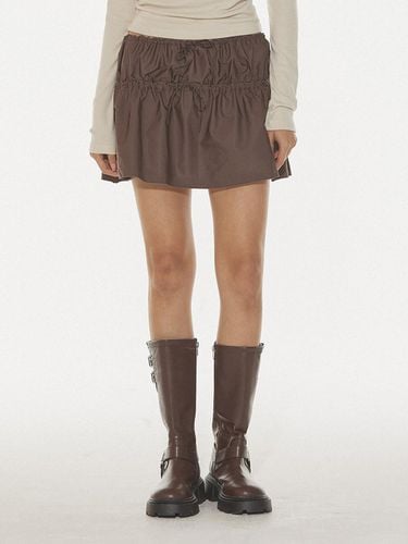 RISA RUFFLE MINI SKIRT - BROWN - DEARSTALKER - Modalova