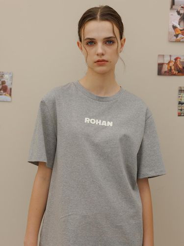 Logo round half-sleeve t-shirt_Gray - Charles de Rohan - Modalova