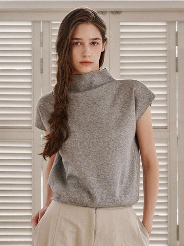 Capsleeve half pullover-gray - ODER - Modalova