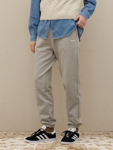 Banding logo sweat jogger pants_Gray - Charles de Rohan - Modalova