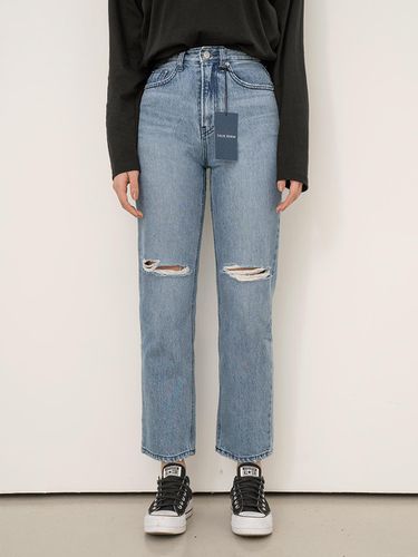 STRAIGHT] Hip Cutted Denim Pants - PANDORAFIT - Modalova