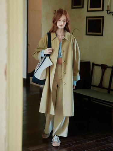 PM_Line hidden button trench coat - Proud Mary - Modalova