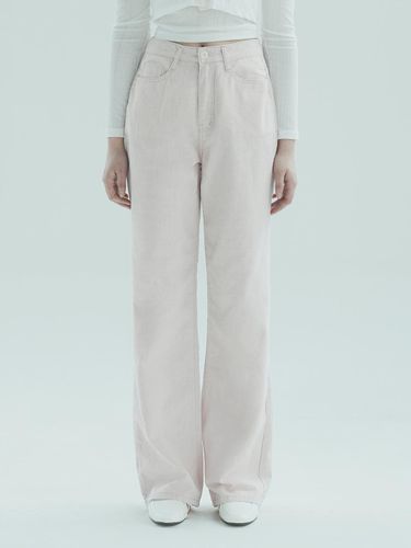 W1010 LINEN WIDE PANTS_PINK - WAAR - Modalova