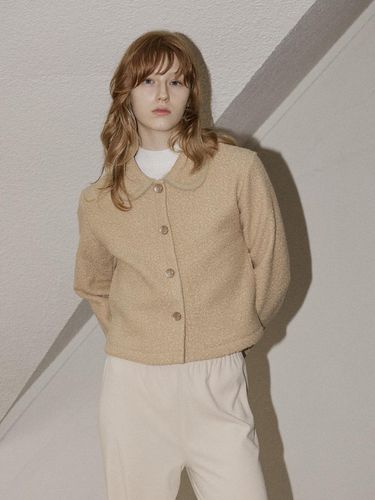 B. BOUCLE BUTTON CROP JACKET - DEARSTALKER - Modalova