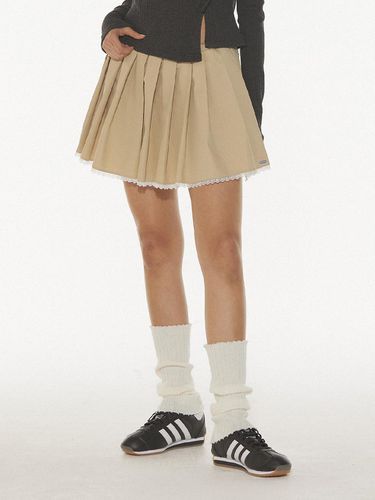 MARY PLEATS MINI SKIRT - BEIGE - DEARSTALKER - Modalova