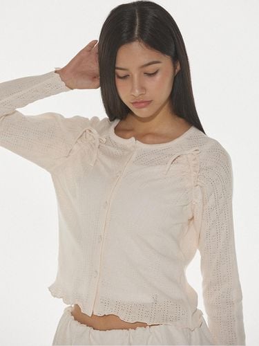 ARIEL SHIRRING CARDIGAN - CREAM - DEARSTALKER - Modalova