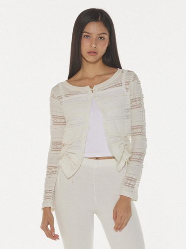 LUCY SHIRRING CARDIGAN - CREAM - DEARSTALKER - Modalova