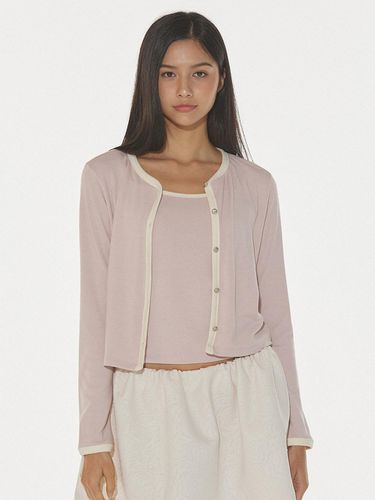 ANNA CARDIGAN SLEEVELESS SET - PINK - DEARSTALKER - Modalova